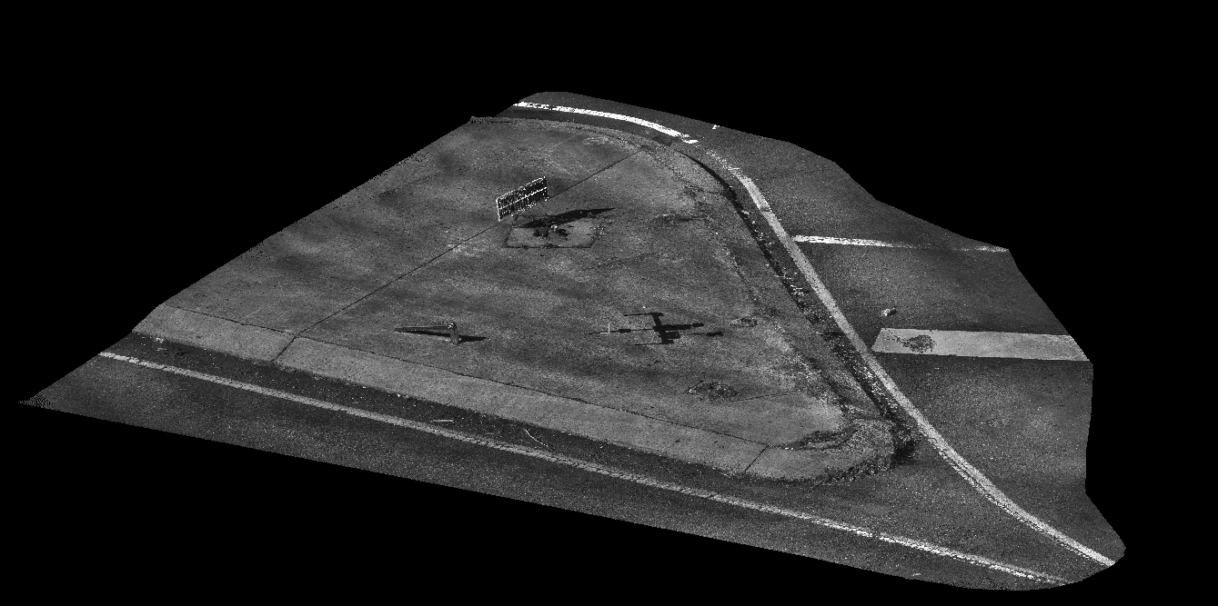 Curb ramp 3D infrastructure model - Point Cloud