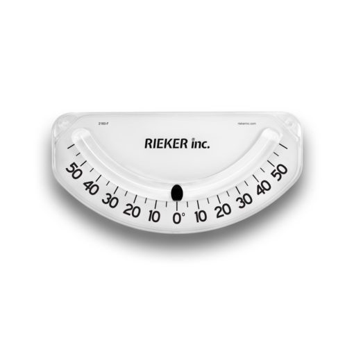 The 2160-F Low-Profile Oversized Inclinometer is a ±60 degree unit used to measure inclination. The 2160-F is perfect when you need a large, easy-to-read inclinometer in a rugged ballistic plastic housing. This is a white unit with black markings.