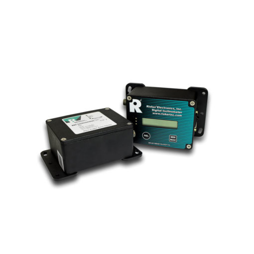 The RDR Remote Inclinometer Package is an extension of the RDI Digital Inclinometer series. The package is supplied as a calibrated set featuring an environmentally sealed inclinometer and LCD. This is a semi-custom built-to-order unit.